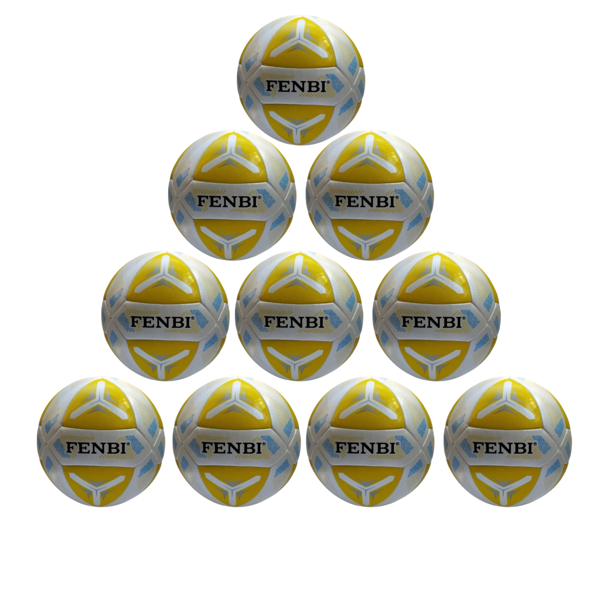 FENBI X Hybrid Fußball 10er-Set Größen 3 und 4