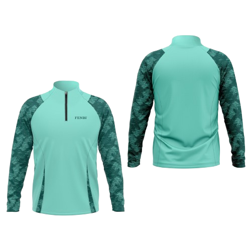 FENBI Half-Zip Teamwear Vorder- und Rückansicht